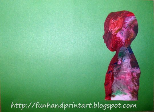 Painted Silhouette Craft for Kids