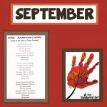 Handprint Calendar - September Leaf Art