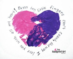 Mother's Day Handprint Art - 10 Little Fingers Poem