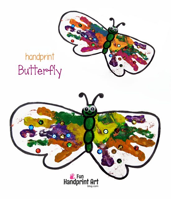 Butterfly Handprint Art - Spring Craft