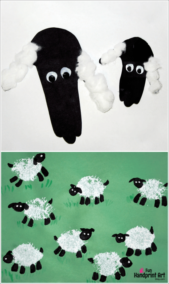 Handprint Lamb - Sheep Crafts
