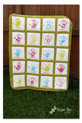 Handprint Quilt - Teacher Gift Idea