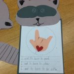 Chester the Raccoon Kissing Hand Craft