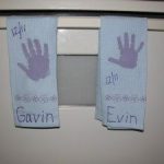 Dish Towels made with Handprints