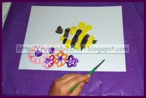 Handprint Bee craft for kids