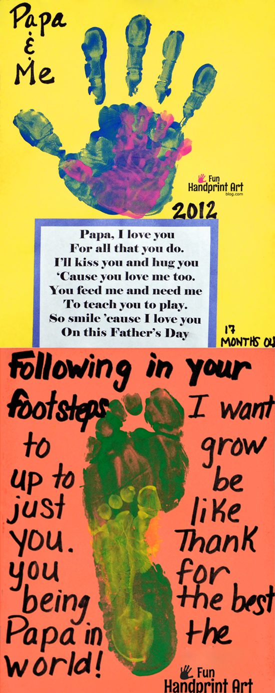 Dad & Me Father's Day Craft Ideas + Cute Poems