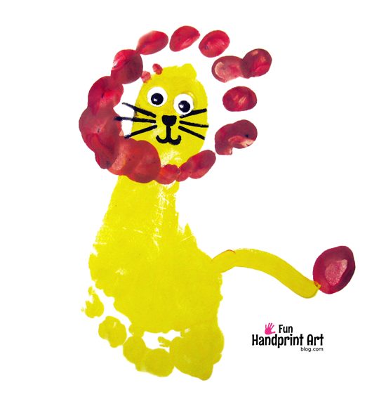 How to make a Lion King Footprint Craft