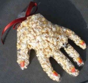 Scary Popcorn Hands Treat Bag