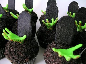 Zombie Halloween Cupcakes - printable recipe