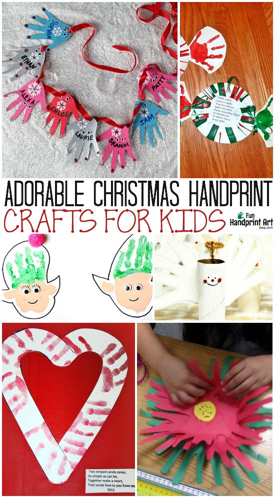 10 Adorable Handprint Christmas Crafts for Kids