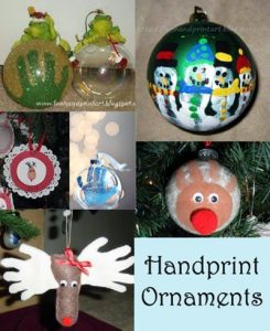 DIY Handprint Christmas Ornaments