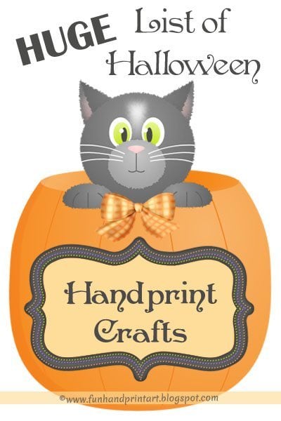 Halloween Handprint Crafts - HUGE LIST!