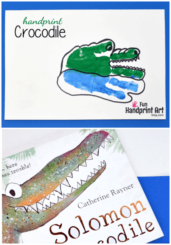 Crocodile Handprint Craft for Kids