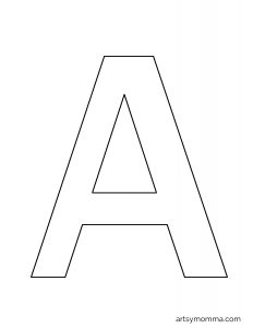 Printable Letter A Template
