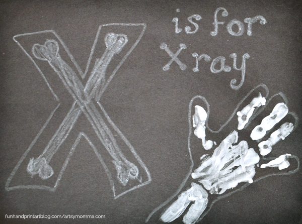 Handprint X-Ray - Letter X Craft