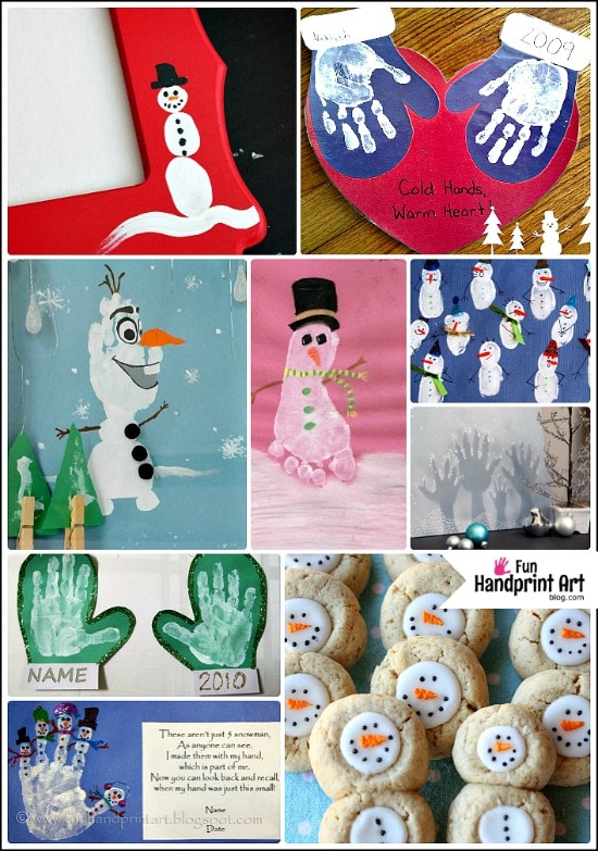 Winter Handprint Art Projects for Kids