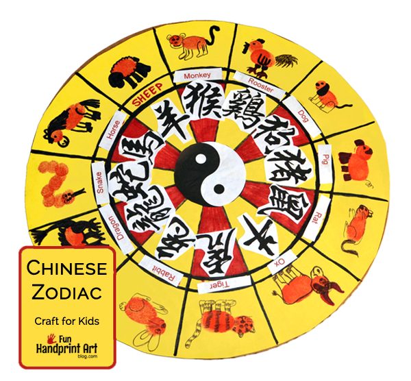 Thumbprint Chinese Zodiac Craft for Kids