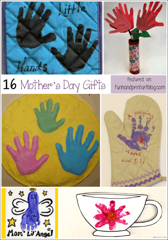 16 Mother's Day Gifts made with Handprints & Footprints