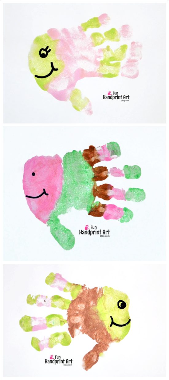 Fun Handprint Art for Kids: Fish Craft