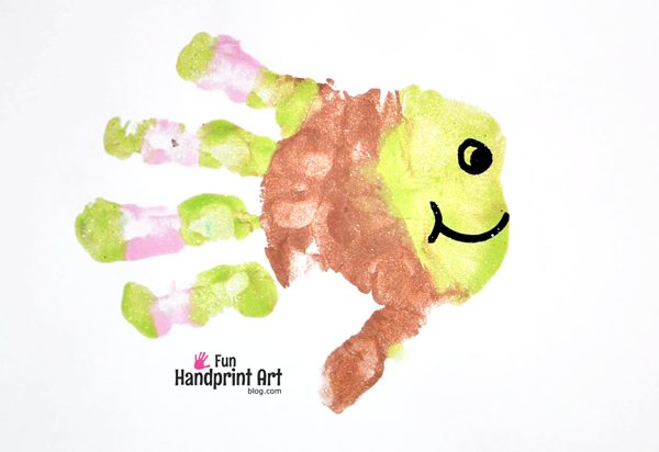 Making Fish from Handprints - fun craft for kids!