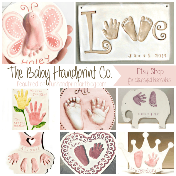 The Baby Handprint Co Etsy feature on funhandprintartblog.com