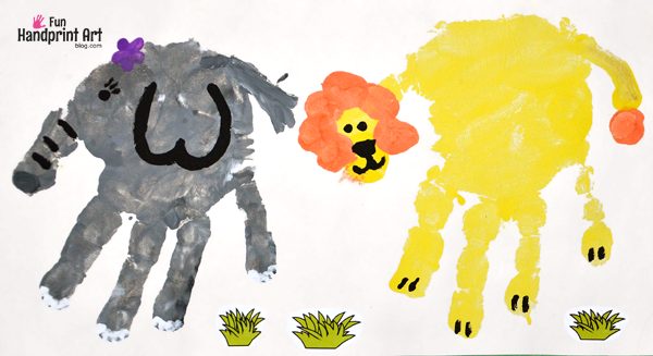 Zoo Animal Crafts - Elephant and Lion