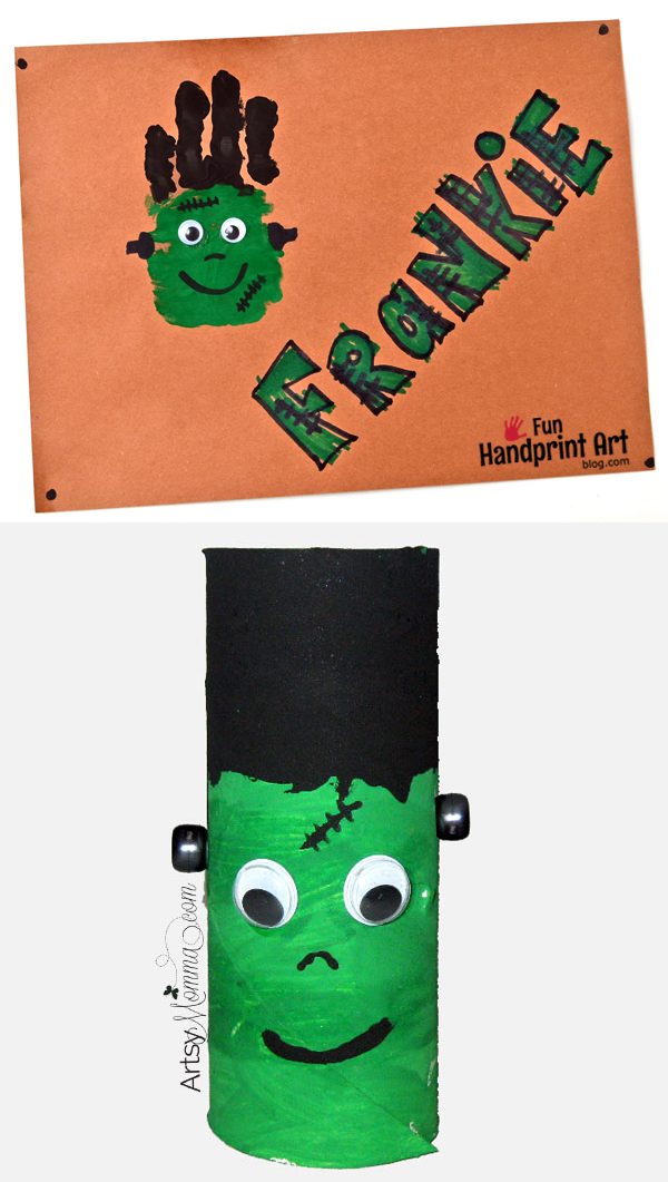 Cute Frankenstein Crafts for kids