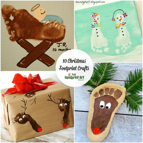 10 Footprint Craft Keepsakes for Christmas