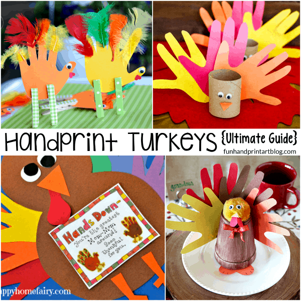 So many Ways to Create Handprint Turkey Crafts!