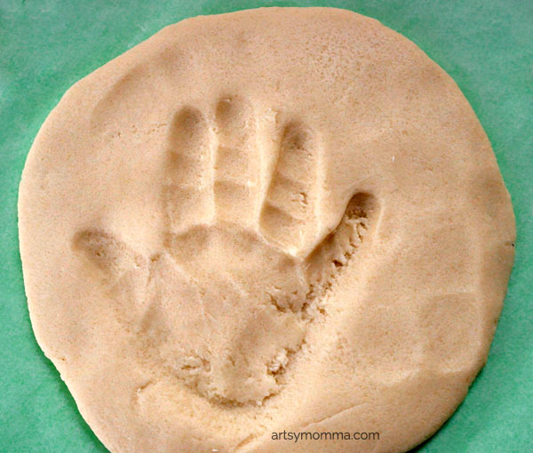 Salt Dough Hand Impression Ornament