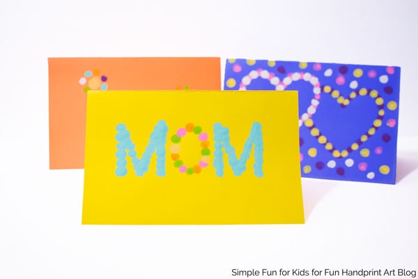 Fingerprint Mother's Day Cards with 3 Printable Templates