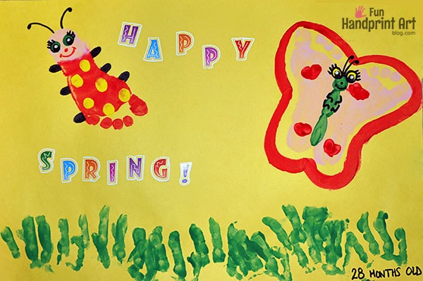 Darling Butterfly and Ladybug Footprint Craft