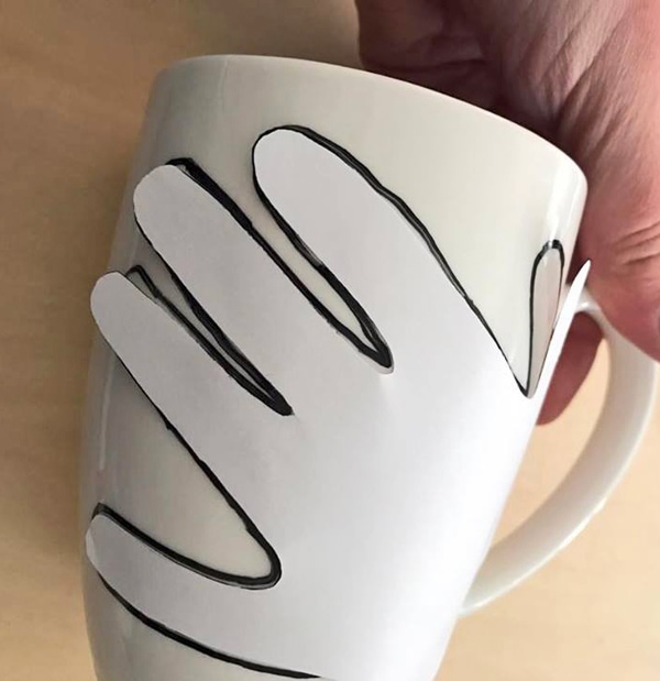 "Hands Off Mom's Coffee" Hand Made Mother's Day Coffee Mug
