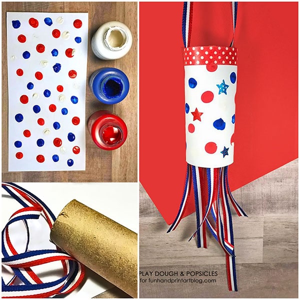 How to make a 4th of July Windsock Decoration