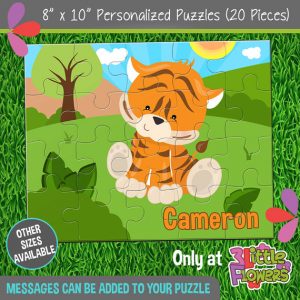 Personalized Name Puzzle - Baby Tiger