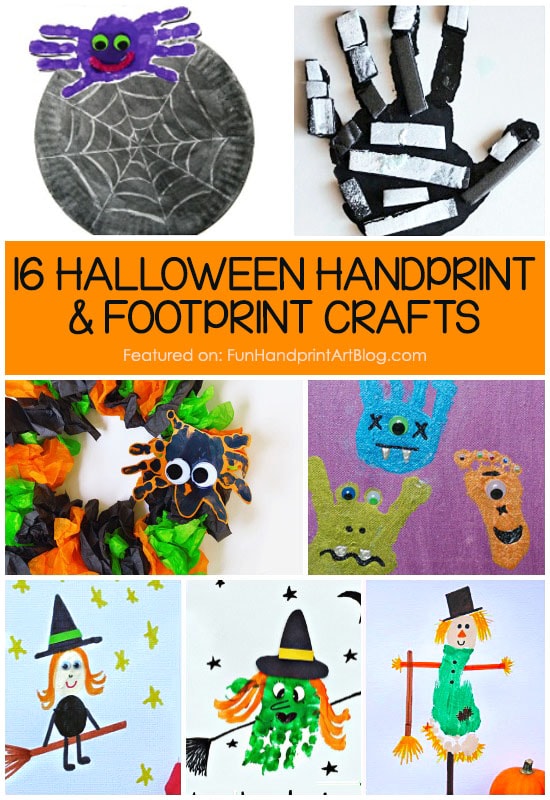 16 Must Make Handprint and Footprint Halloween Crafts for Kids