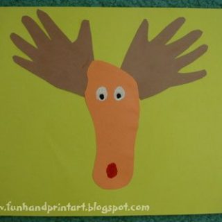 Classic Hand and Foot Reindeer Craft