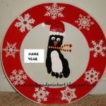 Christmas-Footprint-Penguin-Plate