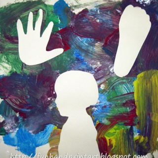 Silhouette Painting Activity & Craft for Kids