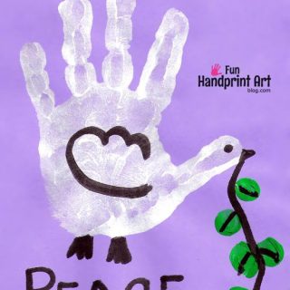 Handprint Dove - Peace Day Craft | Martin Luther King Jr