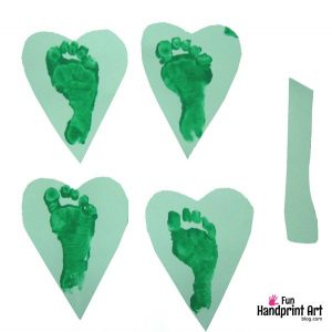 Footprint 4 Leaf Clover Craft for Kids