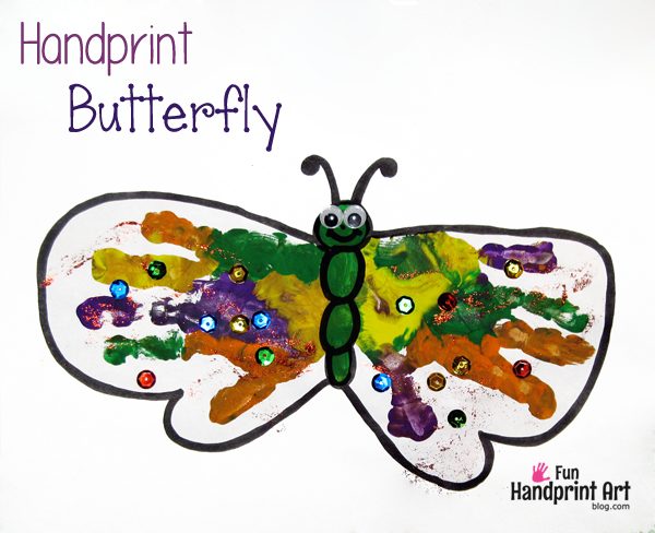 Handprint Butterfly Craft for Kids