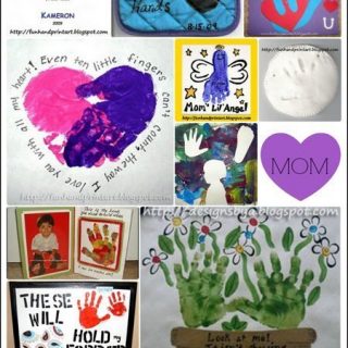 Mother's Day Handprint Art Keepsakes