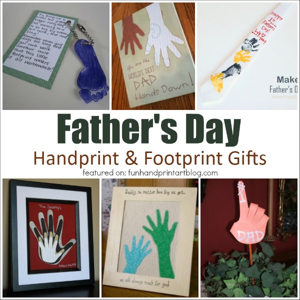 Father's Day Handprint & Footprint Crafts