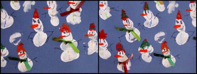 FIngerprinted Snowmen