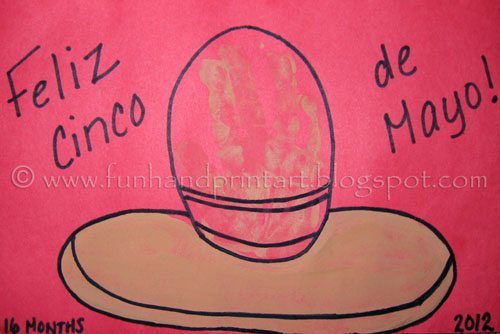 Sombrero Handprint Craft for Kids