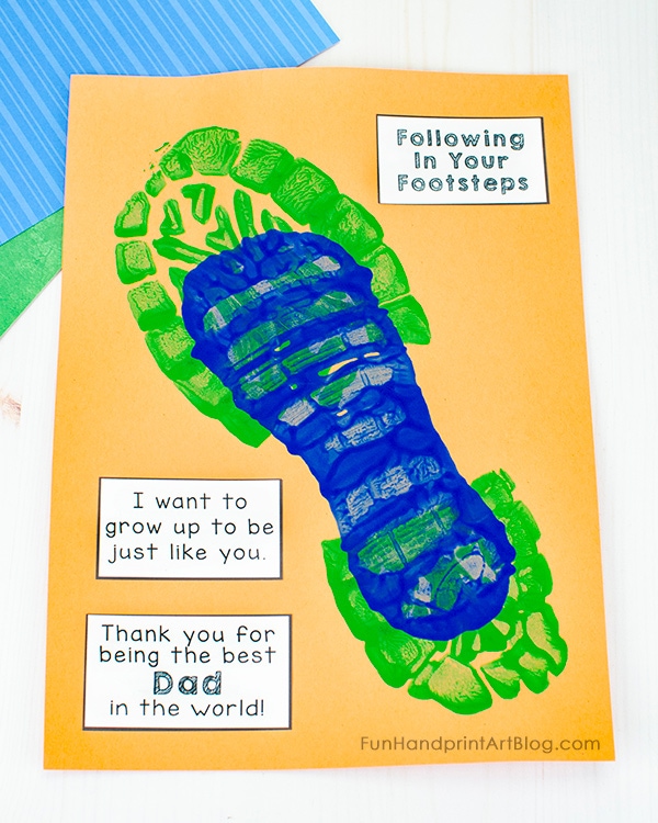 Grow to Be Just Like Dad Shoe Craft