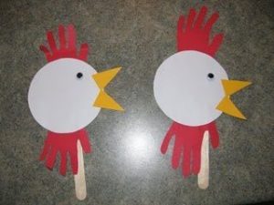 Hand-y Rooster Puppet