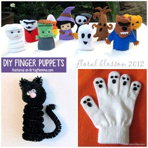Fun DIY Halloween Finger Puppets that make a fun, not-so-scary Halloween craft idea for younger kids