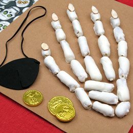 Pirates Skeleton Hand Halloween Snack